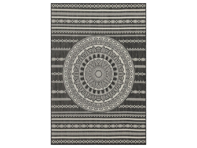 Sunshine GC_HAR2017 Anthracite 5 ft. 3 in. x 7 ft. 3 in. Indoor/Outdoor Area Rug