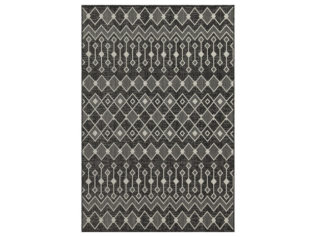 Sunshine GC_HAR2020 Anthracite 5 ft. 3 in. x 7 ft. 3 in. Indoor/Outdoor Area Rug