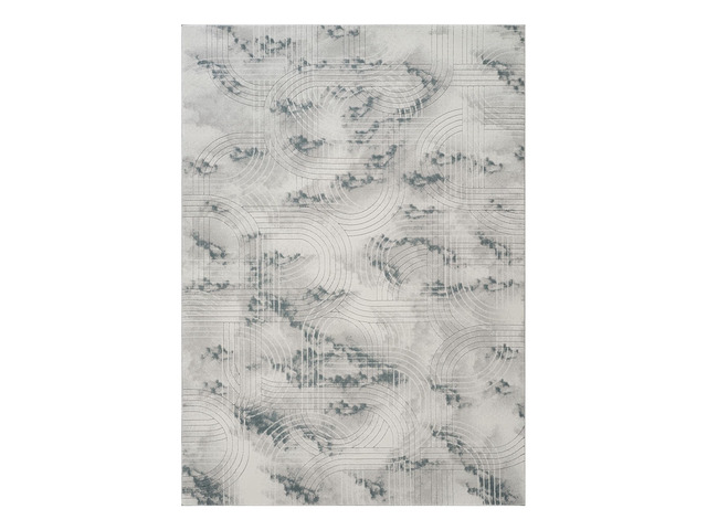 Geometrix GC_DIM1003 Gray 2 ft. 7 in. x 9 ft. 10 in. Area Rug
