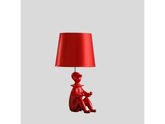 21.25' Red Modern Clown Phone Holder Resin Table Lamp