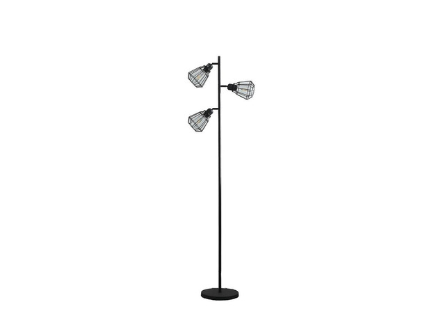 65' in Adjustable Cage Shade industrial Farmhouse Metal Floor Lamp