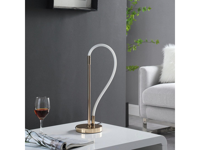 20.5' in Elastilight Led Tube W/ Magnetic End Contemporary Rose Gold Table Lamp