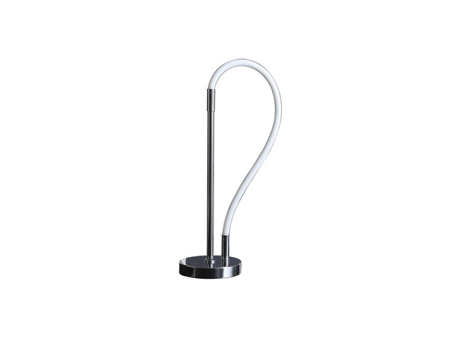 20.25' in Elastilight Led Tube W/ Magnetic End Contemporary Chrome Silver Table Lamp