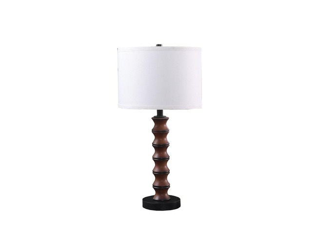 27.5' in Coastal Littoral Wood insp Modern Table Lamp