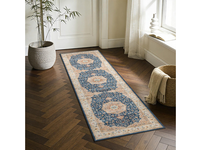 Premier GC_HAM4003 2x7 Navy Runner Rug