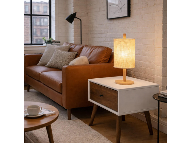 Modern Classic Desk Lamp Villa Living Room Bedroom Study Decorative Original Design European Wood Table Light, Arcana Table Lamp - Oak - Natural ...