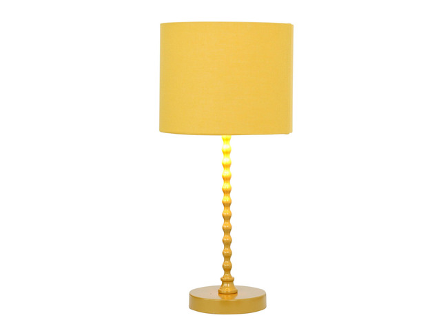 Modern Classic Desk Lamp Villa Living Room Bedroom Study Decorative Sereno Table Lamp Ochre and Gold 110-120V Table Light, Easy Assembly Table Lamp...