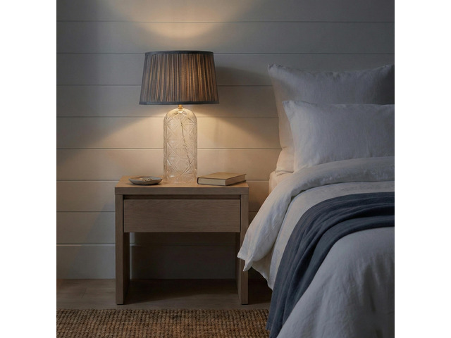 High Quality Hotel European Modern Bed Side Nightstand Decorative Led Table/Desk Lamp Luxora Table Lamp Gold - Clear and Grey 110-120V