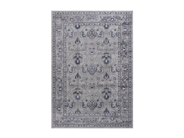 Collection 90*63 inch Grey / Blue / Oriental Area Rug