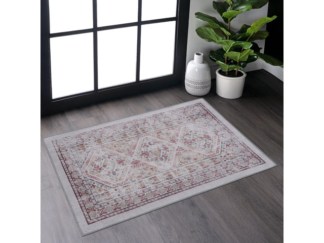 Beige Washable Rug 36*24 inch Doormat Rug (Beige, 36*24 inch)