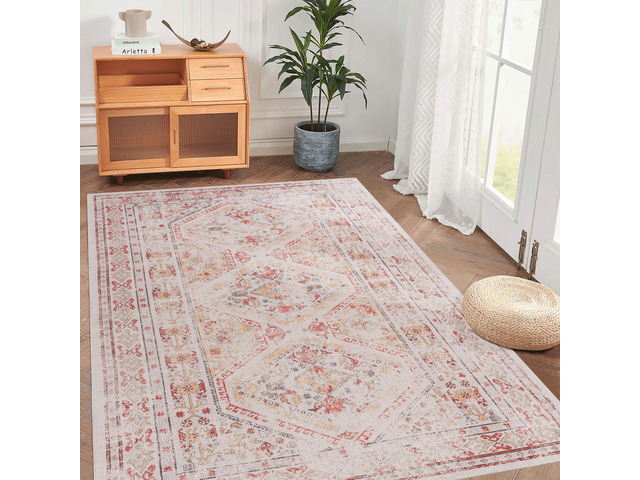 Beige Washable Rug 60*36 inch Area Rug (Beige, 60*36 inch)