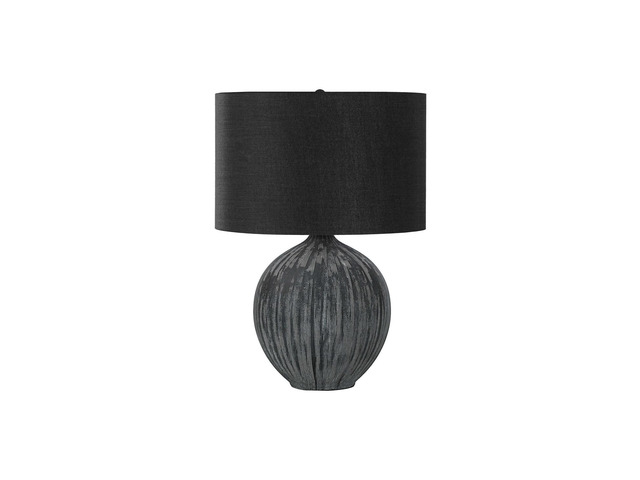 Lighting, 23'H, Table Lamp, Black Ceramic, Black Shade, Contemporary