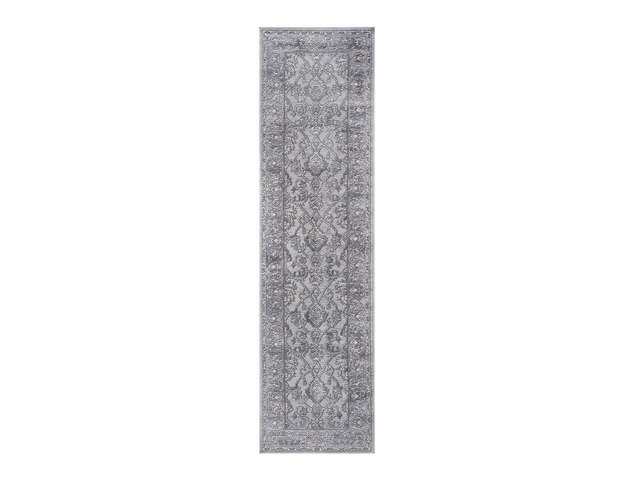 Collection 2X8 Ivory/Grey/Oriental Non-Shedding Living Room Bedroom Dining Home Office Stylish and Stain Resistant Area Rug