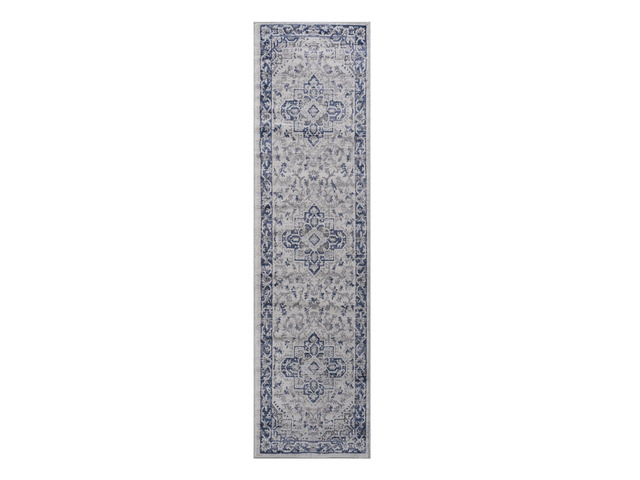 Collection 2X8 Blue/Grey/Oriental Non-Shedding Living Room Bedroom Dining Home Office Stylish and Stain Resistant Area Rug