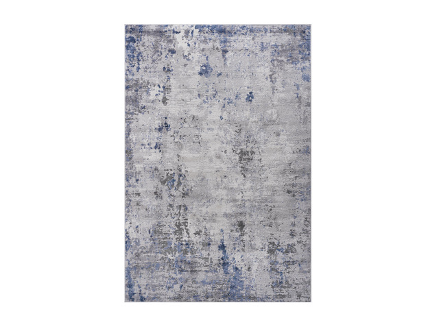 Collection 5X7 Silver/Blue/Abstract Non-Shedding Living Room Bedroom Dining Home Office Stylish and Stain Resistant Area Rug