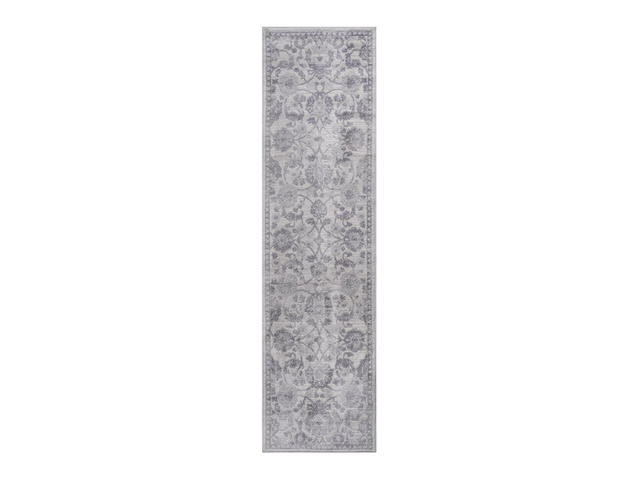 Collection 2X8 Grey/Silver/Oriental Non-Shedding Living Room Bedroom Dining Home Office Stylish and Stain Resistant Area Rug