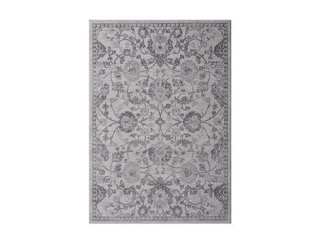 Collection 8X10 Grey/Silver/Oriental Non-Shedding Living Room Bedroom Dining Home Office Stylish and Stain Resistant Area Rug