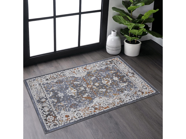 Collection 2X3 Blue/Traditional Non-Shedding Living Room Bedroom Dining Home Office Stylish and Stain Resistant Area Rug
