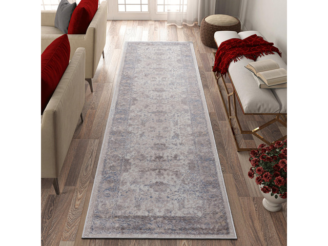 Collection 2X8 Brown/Beige /Traditional Non-Shedding Living Room Bedroom Dining Home Office Stylish and Stain Resistant Area Rug