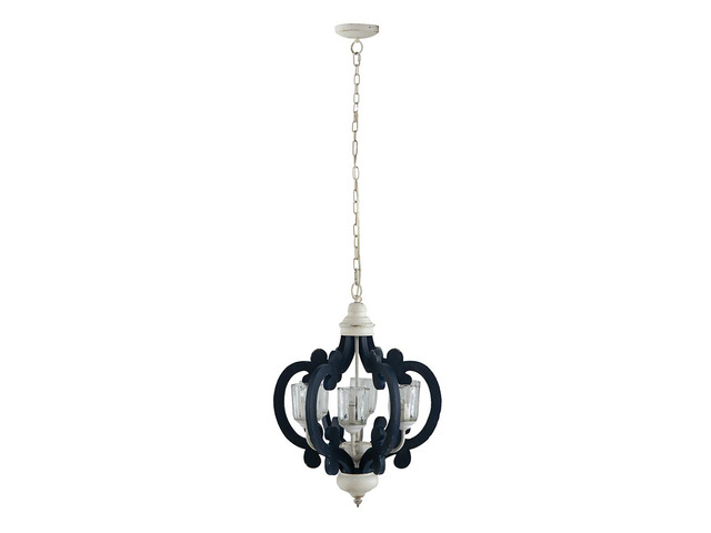 Wood Chandelier 6 - Light Farmhouse Pendant Lighting Natural Wood Hanging Light Fixture for Kitchen Living Dining Room, Bulb Not included