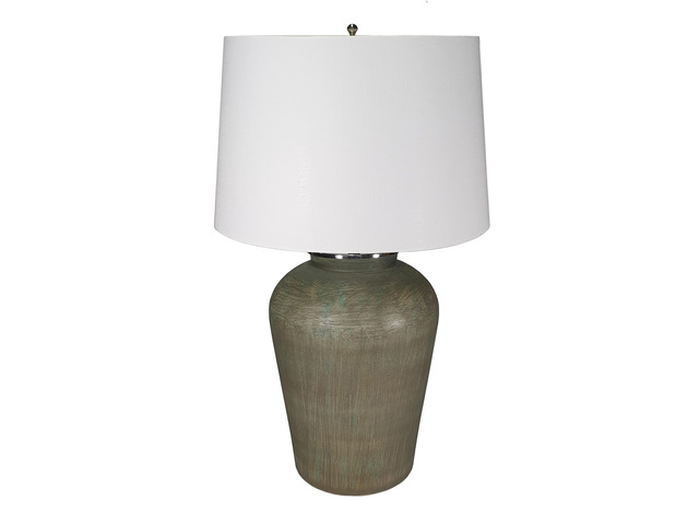 D18x28.5' Glass Table Lamp