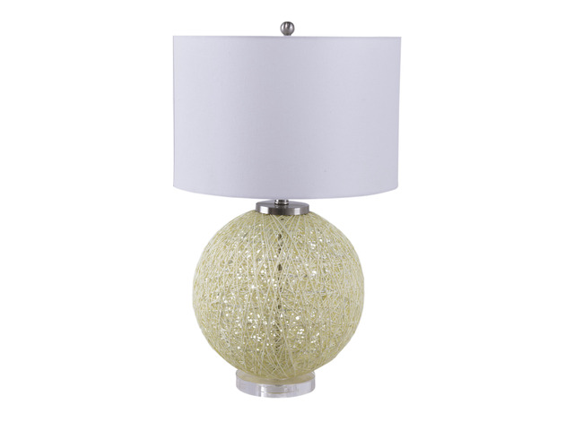 D16.1''xh26'' Table Lamp with Beige Paper Base