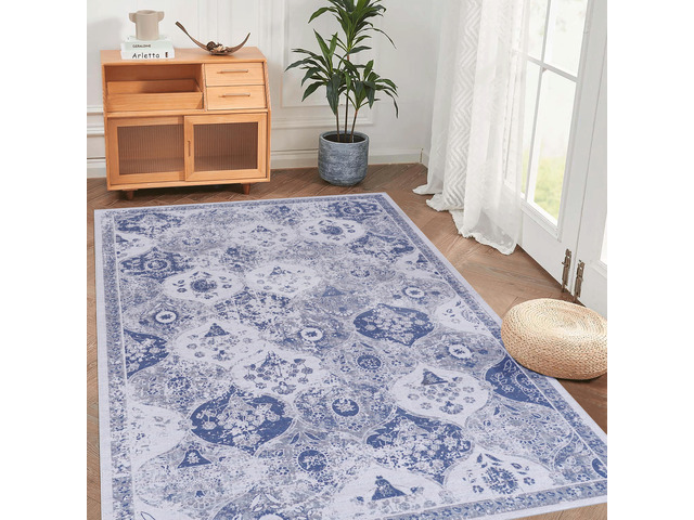9x12 Area Rugs for Living Room, Washable Rug, Low-Pile, Non-Slip, Non-Shedding, Foldable, Kid & Pet Friendly, Area Rugs for living room, bedroom,...