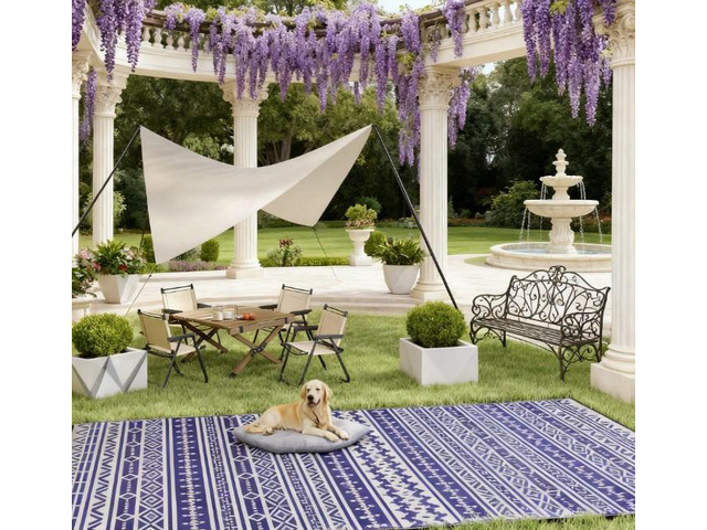 Patio Rug,Outdoor Rug,Reversible Outdoor Rug, Waterproof Plastic Straw with Carry Bag