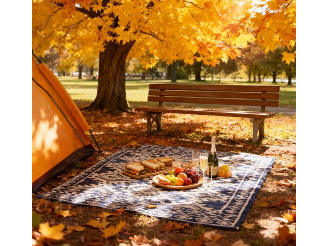 Reversible Rug,Portable Outside Camping Area Carpet Mat,Outdoor Rug for Patio for Decor,Reversible Rug
