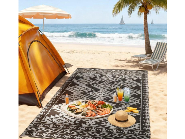 Portable Outside Camping Area Carpet Mat,Reversible Rug,Outdoor Rug for Patio for Decor