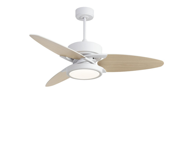 Light Pro 52 in. Led indoor White Smart Ceiling Fan with Remote Control