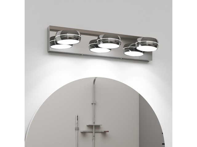 Led Vanity Lights 20in Bathroom Lights Fixtures Over Mirror 3 Light Led Lighting Fixture for Bathroom 18W Mirror Lighting Fixture Modern Bath Light...
