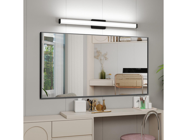 Black Modern Bathroom Light Fixtures Over Mirror 41 inch Led Vanity Lights Bar for Bath