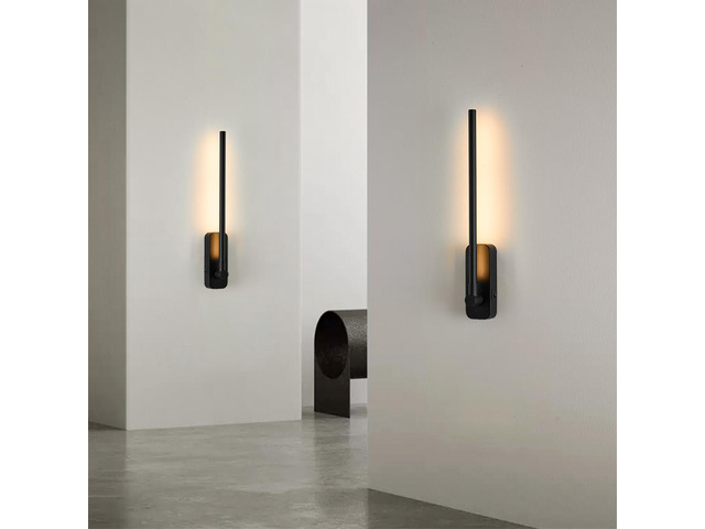 Rechargeable Wall Lights with Remote Control - Led Picture Lights for Bedroom - Wireless Magnetic Clip- on Art Light Fixtures - 3Cct-Dimmable in Black