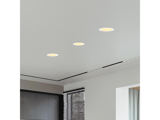6 inch Led Recessed Ceiling Lights, 12-Pack Ultra-Thin with Junction Box, 5 Color Temperature Options 2700K-5000K, 12W 1080Lm Dimmable Canless...