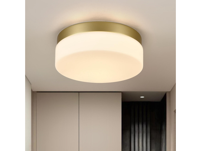 1 Pack Led Flush Mount Ceiling Light Fixture, Modern Kitchen Recessed Ceiling Lamp 24W 12 inch Closet Round Surface for Bathroom Laundry Bedroom...