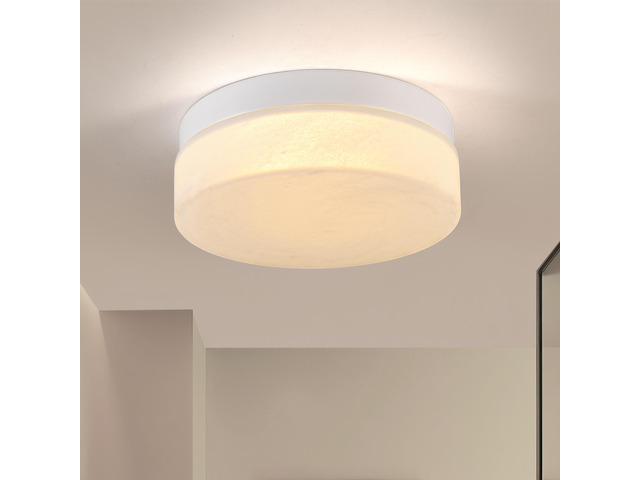 12 inch Led Ceiling Light, 24W Flush Mount Ceiling Light,Round Low Profile Ceiling Lights for Bedroom, Living Room, Dining Room(White)