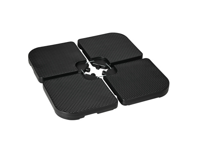 Hdpe Material Patio Umbrella Base Weights Sand Filled Up to 175 Lb. for Any Offset Umbrella Base 4-Piece, Water Or Sand Filled, All-Weather,...