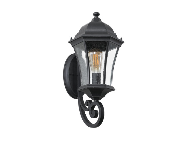 Outdoor Wall Lantern Light,Waterproof Outdoor Wall Sconce Black Metal Sconce with Clear Glass Shade for Garage Patio Front Door Balcony (1 Pack)