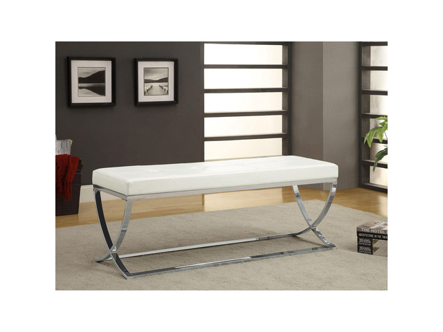 Bastien White Accent Bench