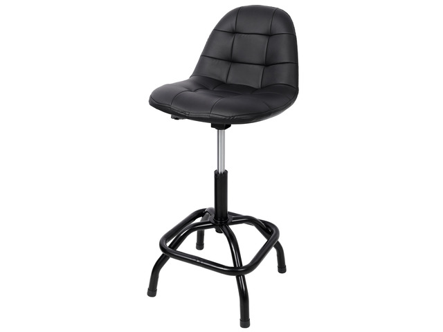 360° Swivel Adjustable Height Bar Stool with High Back Support, Modern Counter Stool for Bar, Shop, Kitchen