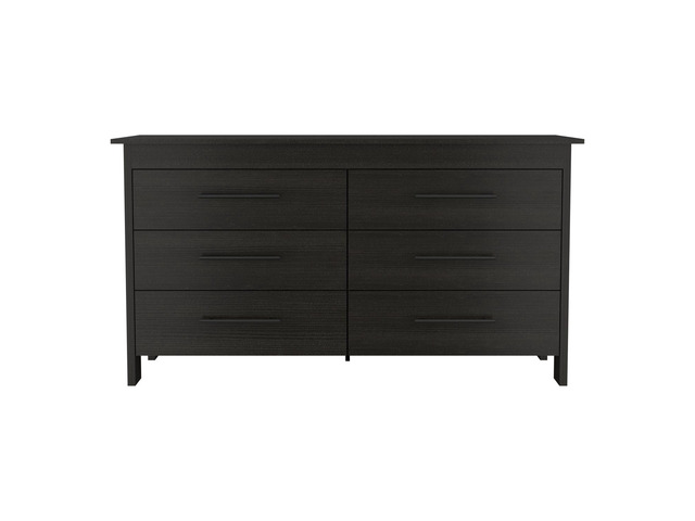 Wenge 6-drawer Dressers, Set of 2