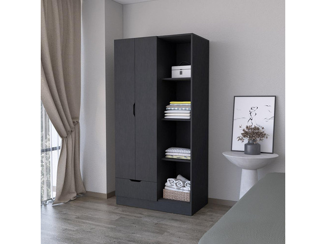 Armoire Dover, Bedroom, Black
