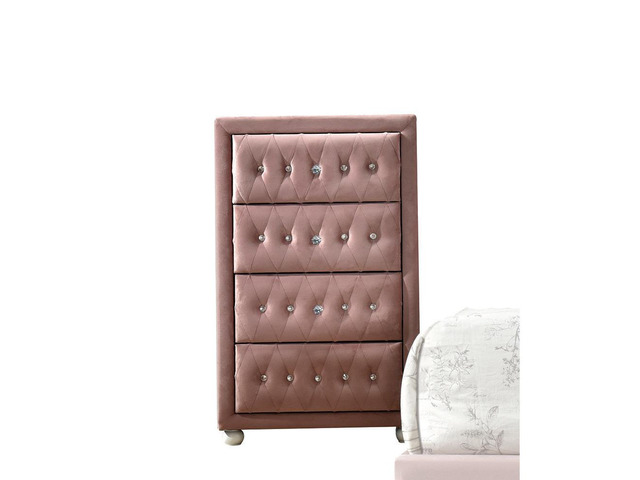 Reggie Pink Fabric Chest