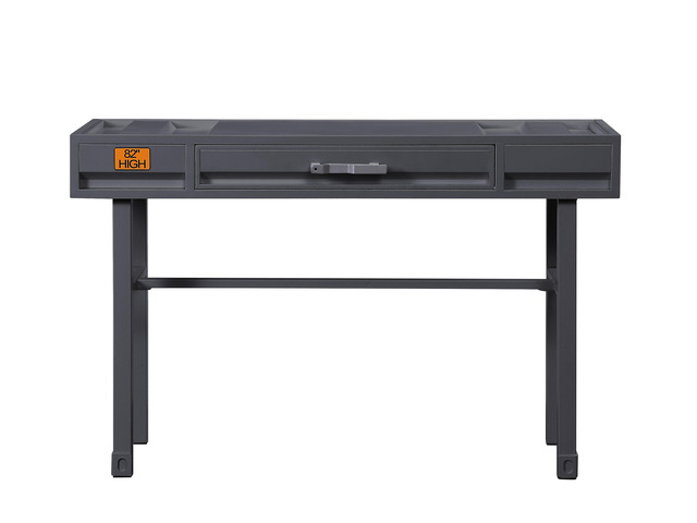 Cargo Gunmetal Finish Vanity Desk