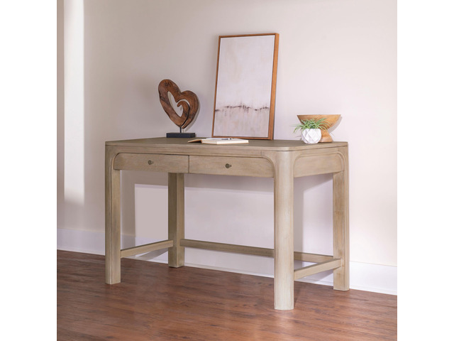 Flores Weathered Mango 2-drawer Makeup Vanity Table