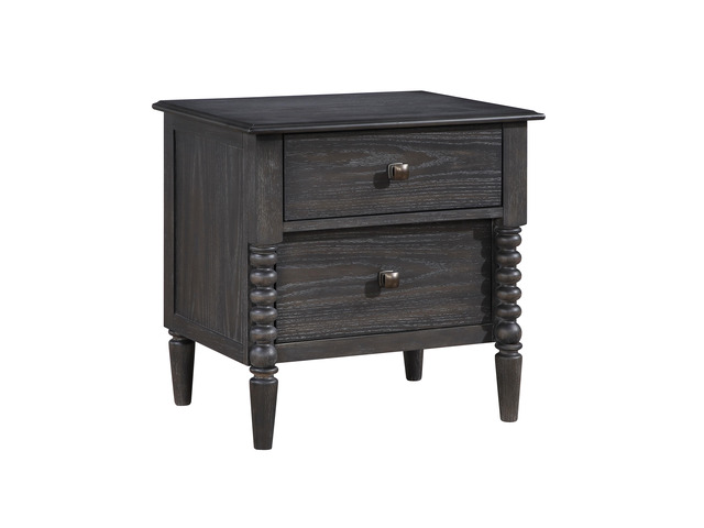 Espresso Finish Elegant Storage Nightstand Drawers Traditional Classic Bedroom Furniture 1pc Bedside Cabinet