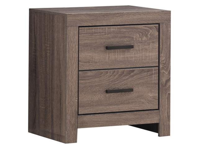 Brantford Barrel Oak 2-Drawer Nightstand