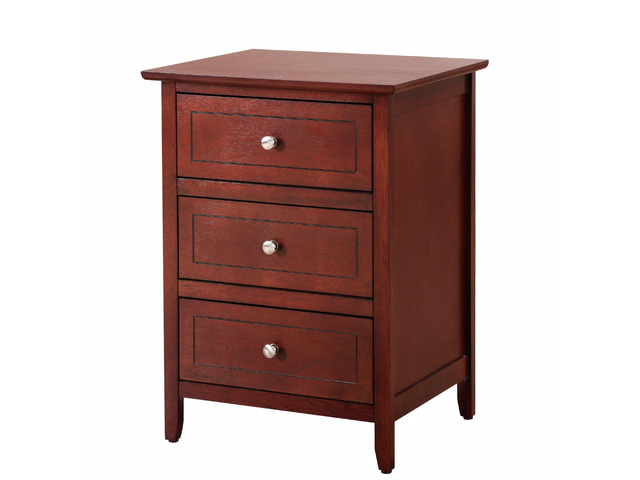 Transitional Cherry Nightstand For Bedrooms