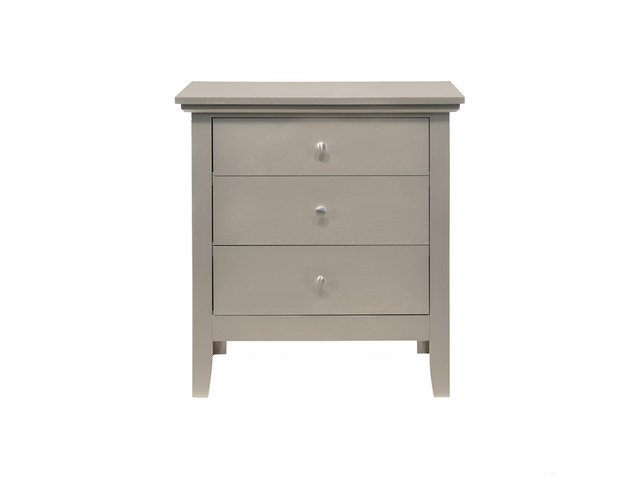 Chic Silver Champagne Nightstand